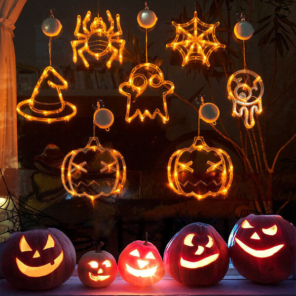 Halloween LED Window Hanging Lights for Party Decor & Windows