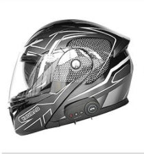 Bluetooth Full-Face Motorcycle Helmet with Built-in Speaker