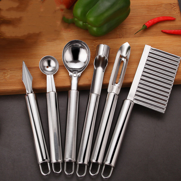 Stainless Steel Kitchen Tools Set with Multi-Use Gadgets