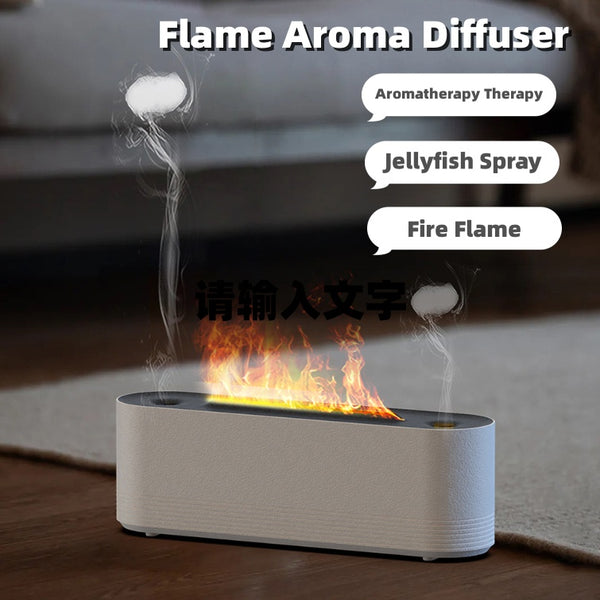 Flame Aroma Diffuser with Fire Mist and Jellyfish Spray Effect