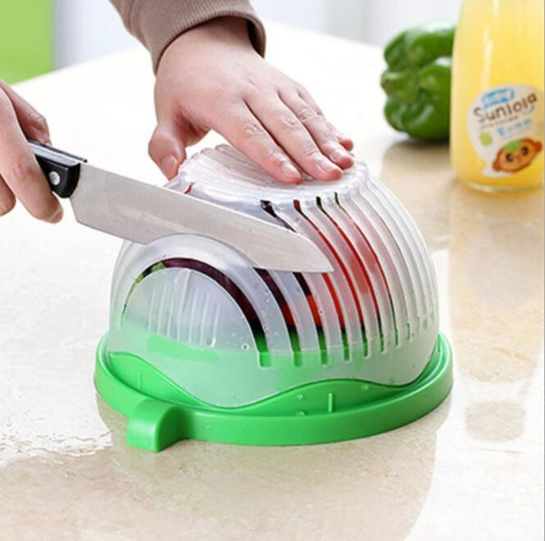 Creative Salad Cutter Fruit and Vegetable Cutter Bowl