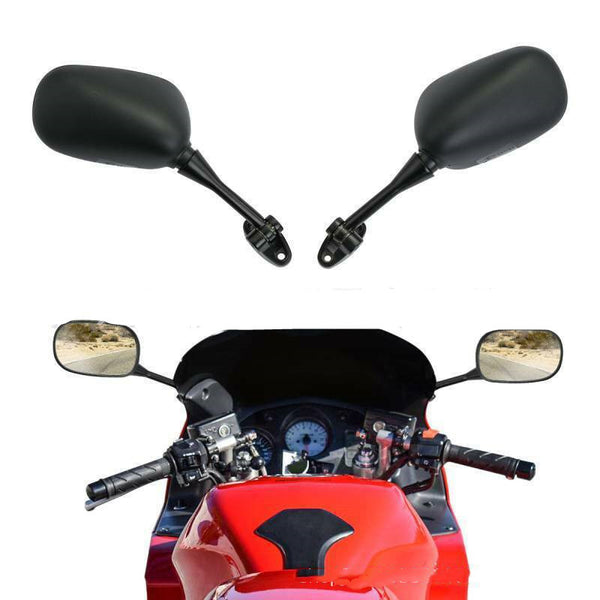 Motorcycle Plastic Black Rearview Mirror Reflector for Honda VFR800 (2002-2008)